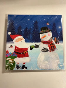 Santa and Snowman