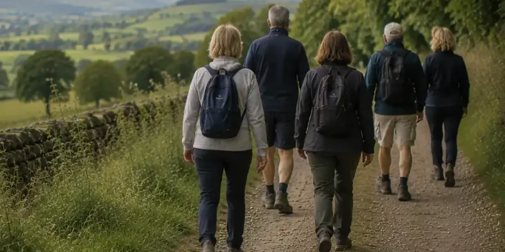 Countryside Hiking Through Green Valleys - Fundraising CROP