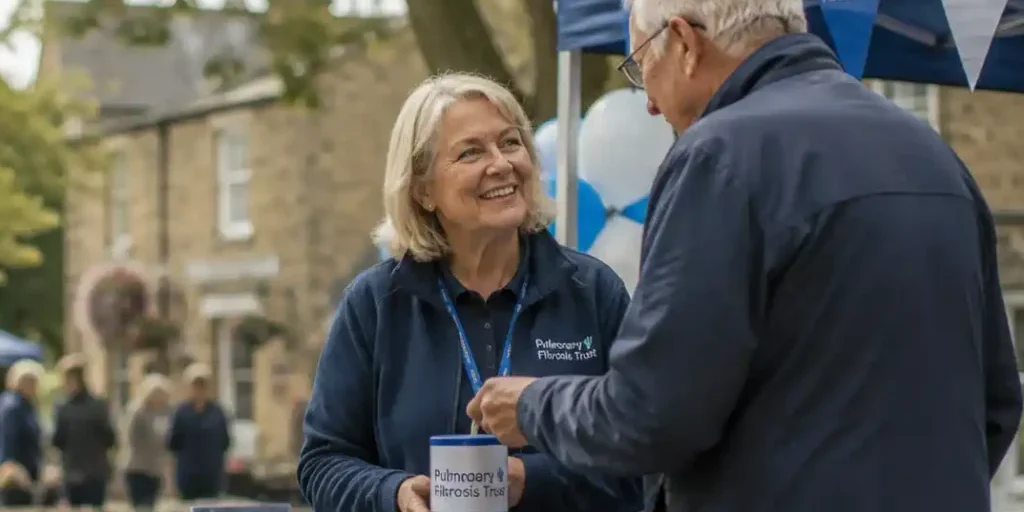 Pulmonary Fibrosis Charity Donation Stall -donate CROP.webp