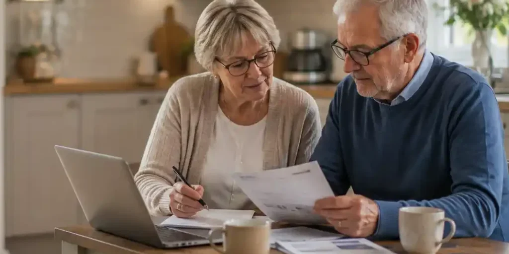 Retired Couple Reviewing Finances - Allowances CROP.webp